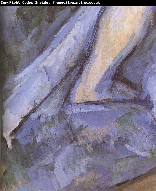 Paul Cezanne Detail of  Portrait of bather